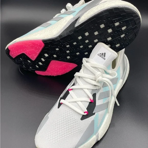 Adidas X9000L4 Women's White and Gray Sneakers - Picture 2 of 5